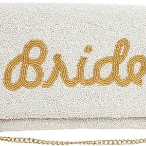 Beaded Bride clutch crossbody Purse